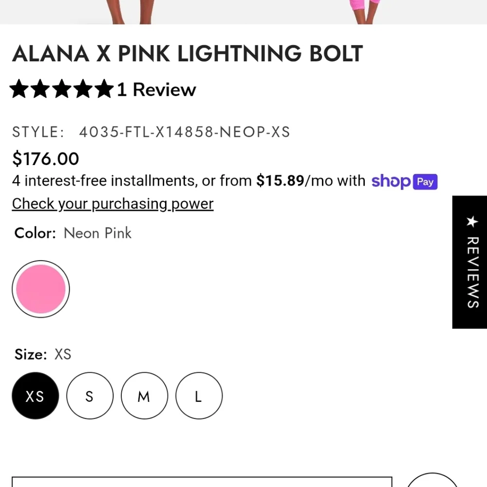 Lauren Moshi Alana X Pink Lightening Bolt joggers - Picture 5 of 14